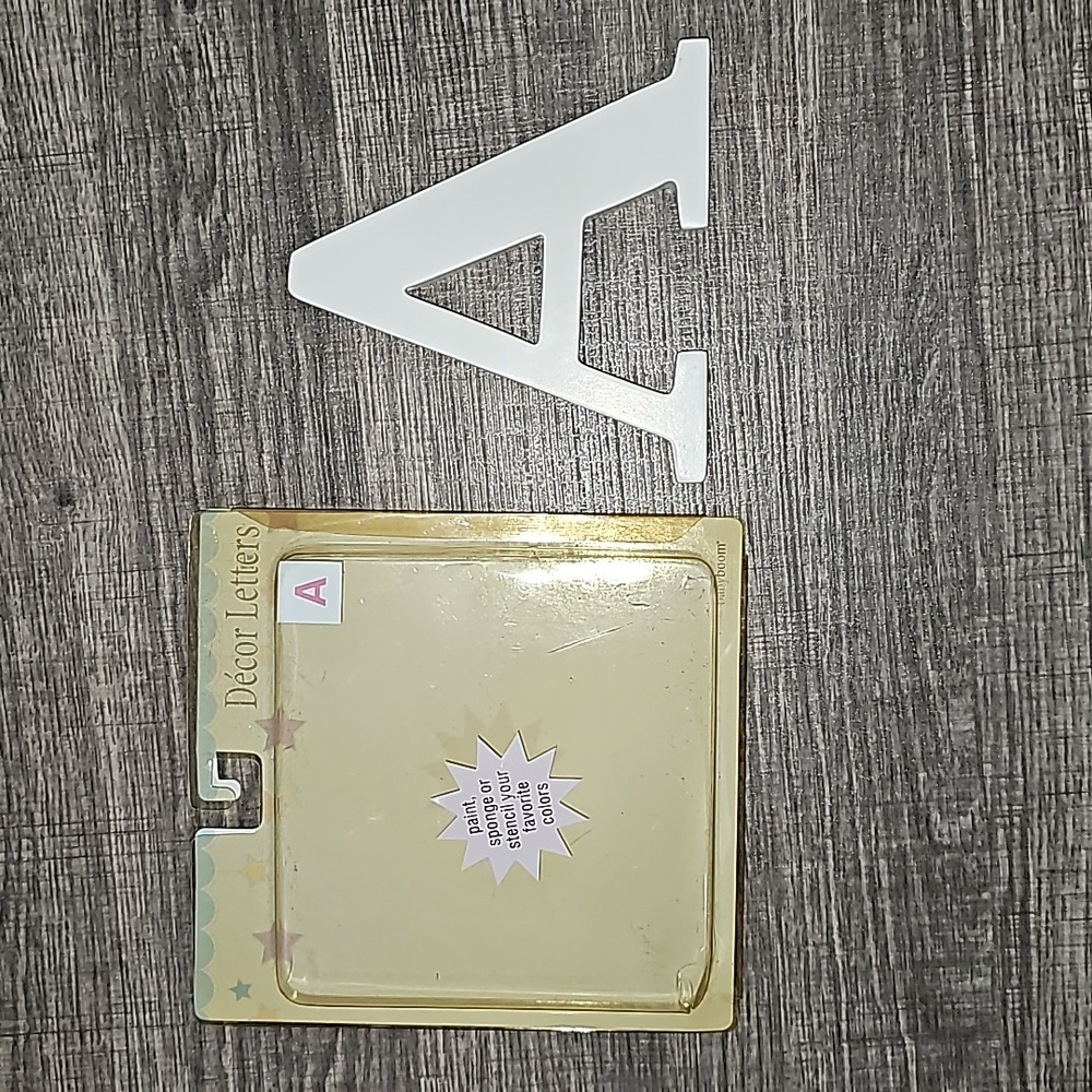 Baby Boom wooden decor letters. Letter A